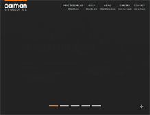 Tablet Screenshot of caimanconsulting.com